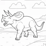 coloriage Dinosaures pour bebe a imprimer