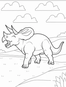 coloriage Dinosaures pour bebe a imprimer