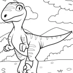 image pour coloriage Dinosaures enfant