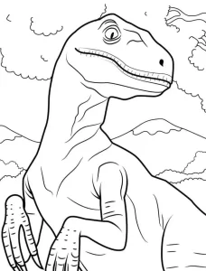 coloriage Dinosaures educatif pour enfant