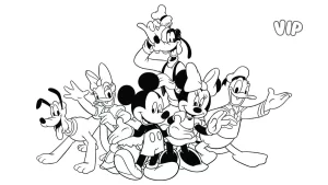 coloriage Disney à imprimer pour enfant de 3 ans