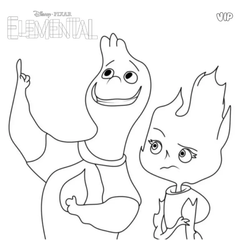 Tranh tô màu Elemental
