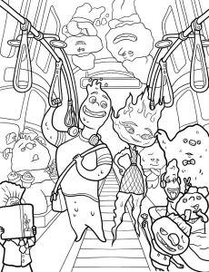 coloriage Elemental pour enfant de à imprimer