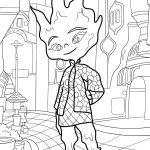 coloriage Elemental de pour enfants