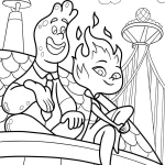 a imprimer coloriage Elemental gratuit