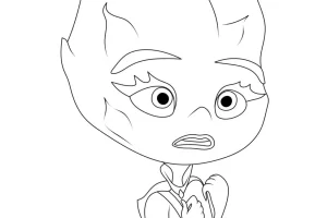 coloriage Elemental pour enfant a imprimer gratuit