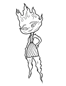 coloriage Elemental pour enfant a imprimer gratuit