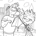 coloriage Elemental d