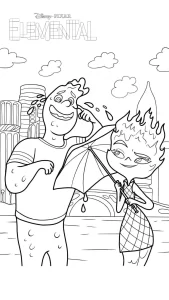 coloriage Elemental d
