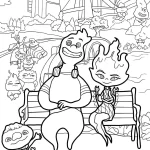 coloriage Elemental gratuit pour enfants