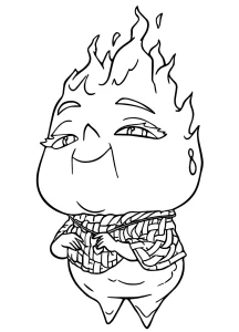 coloriage Elemental pour bebe a imprimer
