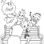 coloriage Elemental educatif pour enfant