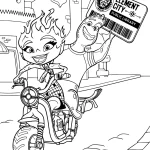 coloriage Elemental pour enfant de 5 ans