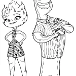 coloriage Elemental a colorier en ligne
