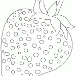 coloriage Fraise en ligne pour enfant