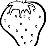 coloriage Fraise pour enfants a imprimer