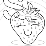 image pour coloriage Fraise enfant