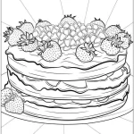 coloriage Fraise à imprimer pour enfant de 8 ans