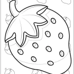 imprimer coloriage Fraise