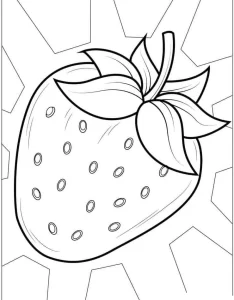 coloriage Fraise a imprimer