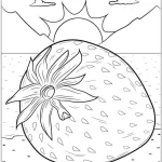 coloriage Fraise a imprimer