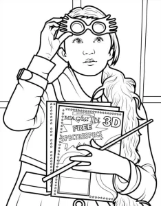 coloriage Harry Potter pour enfants à télécharger