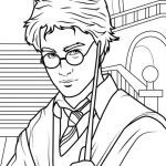 coloriage Harry Potter educatif pour enfant