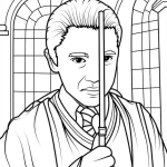 coloriage Harry Potter gratuit à imprimer