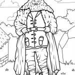 coloriage Harry Potter pour enfant de 4 ans
