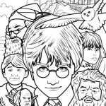 coloriage Harry Potter à imprimer gratuitement pdf