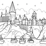 coloriage Harry Potter à imprimer pdf gratuit