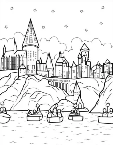 coloriage Harry Potter à imprimer pdf gratuit