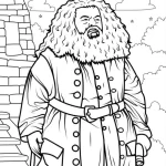 coloriage Harry Potter a imprimer pour enfant de 4 ans