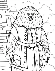 coloriage Harry Potter a imprimer pour enfant de 4 ans