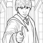 image pour coloriage Harry Potter enfant