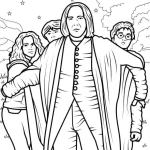 coloriage Harry Potter à imprimer pour enfant de 9 ans