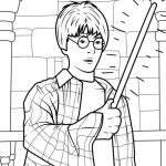 coloriage Harry Potter pour primaire