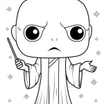 coloriage Harry Potter et découpage à imprimer