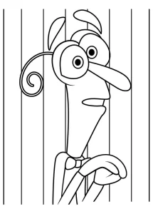 coloriage Inside Out à imprimer pour enfant de 3 ans