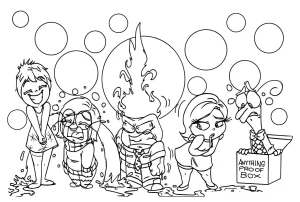 coloriage Inside Out pour enfants a imprimer gratuit