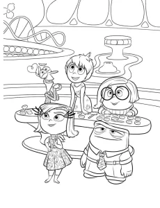 coloriage Inside Out a imprimer gratuit