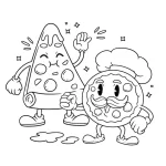 coloriage Kawaii Nourriture gratuit a imprimer