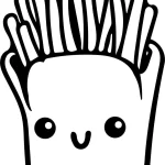 coloriage Kawaii Nourriture a imprimer