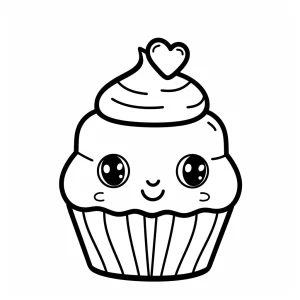 a imprimer coloriage Kawaii Nourriture gratuit