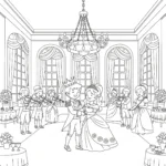 coloriage Le bal à imprimer pour enfant de 12 ans