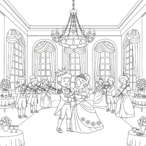 coloriage Le bal à imprimer pour enfant de 12 ans