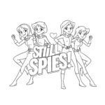 coloriage Le logo Totally Spies! à imprimer gratuitement pdf