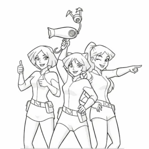coloriage Les Spies en mission à imprimer pour enfant de 7 ans