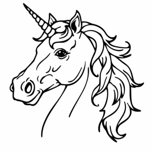 coloriage Licorne pour enfant de 3 ans