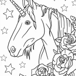coloriage Licorne pour enfant à imprimer
